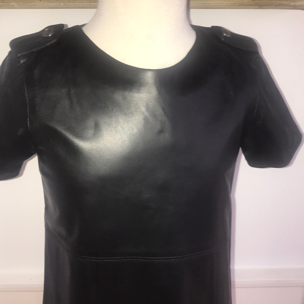 BURBERRY DRESS Leather - Picture 2 of 8